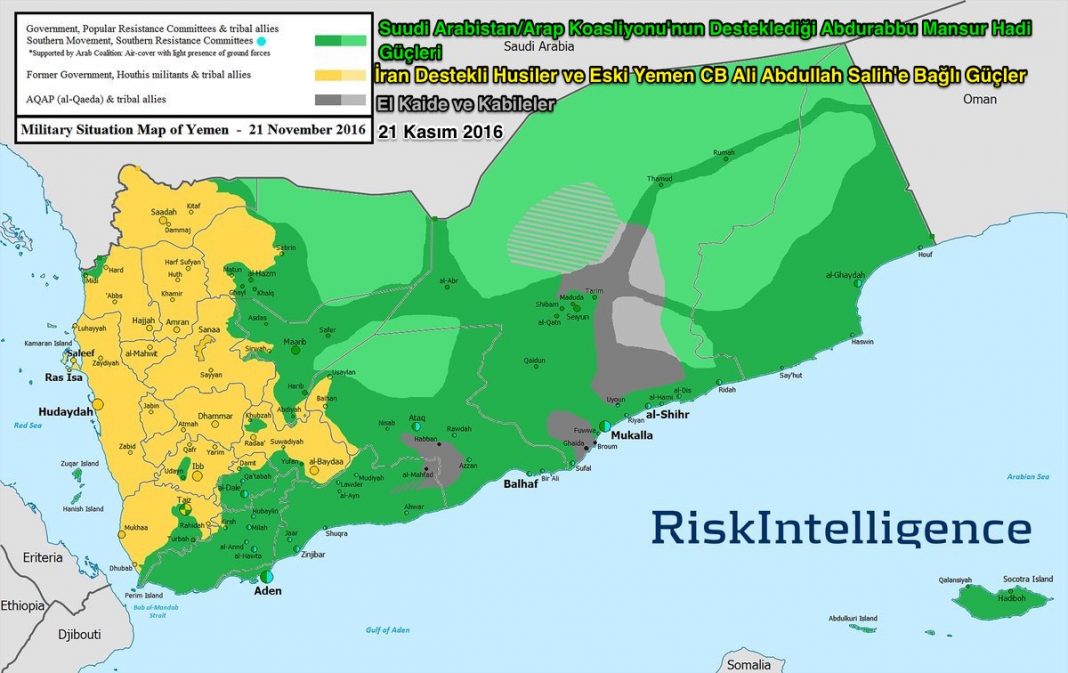 Yemen De Son Durum Haritas Stratejik Ortak