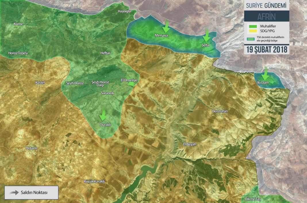 Zeytin Dal Harekat G Ncel Afrin Son Durum Haritas Stratejik Ortak