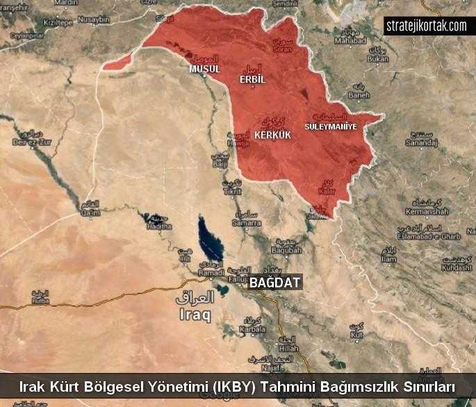 bağımsız kürdistan haritası