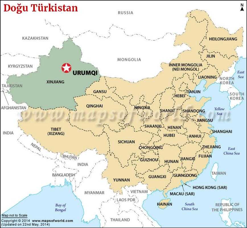 Sincan Uygur Özerk Bölgesi Başkenti Urumçi (Doğu Türkistan)