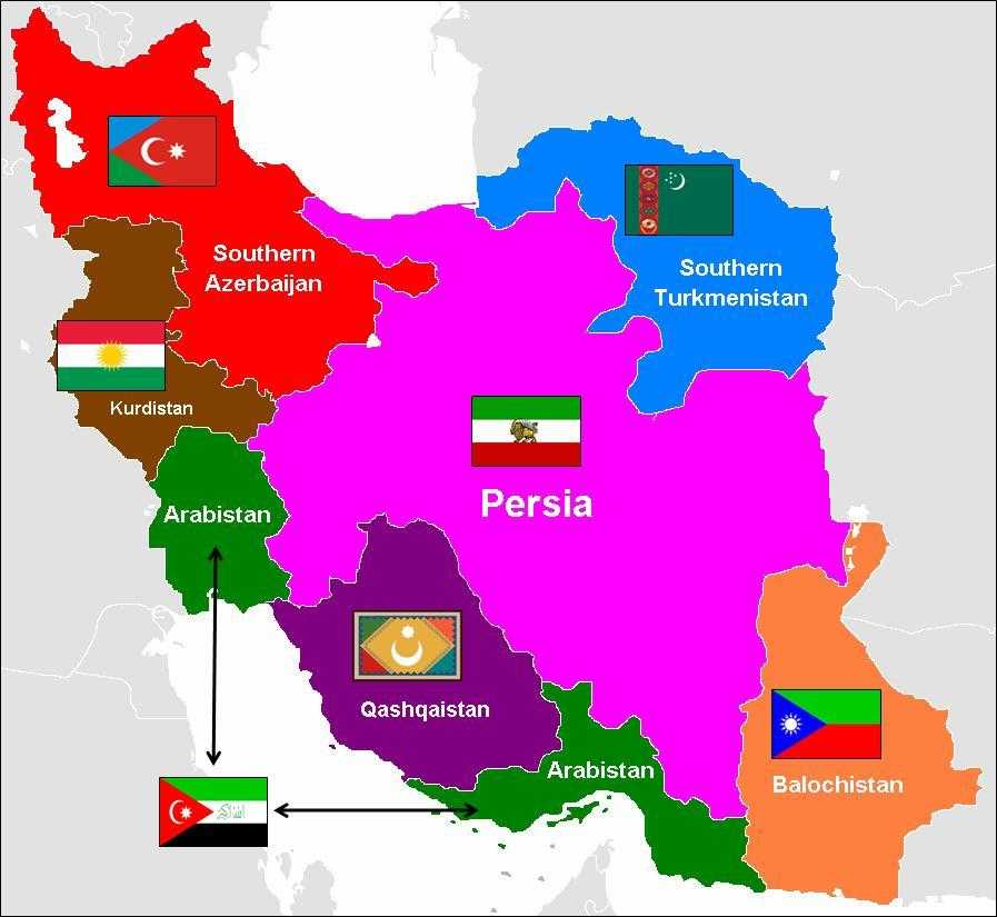 iran etnik kimlik haritası