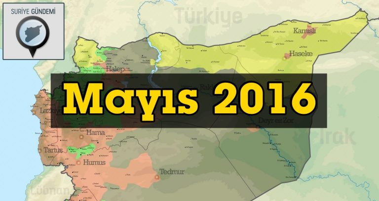 Suriye Son Durum Haritası (Mayıs 2016)