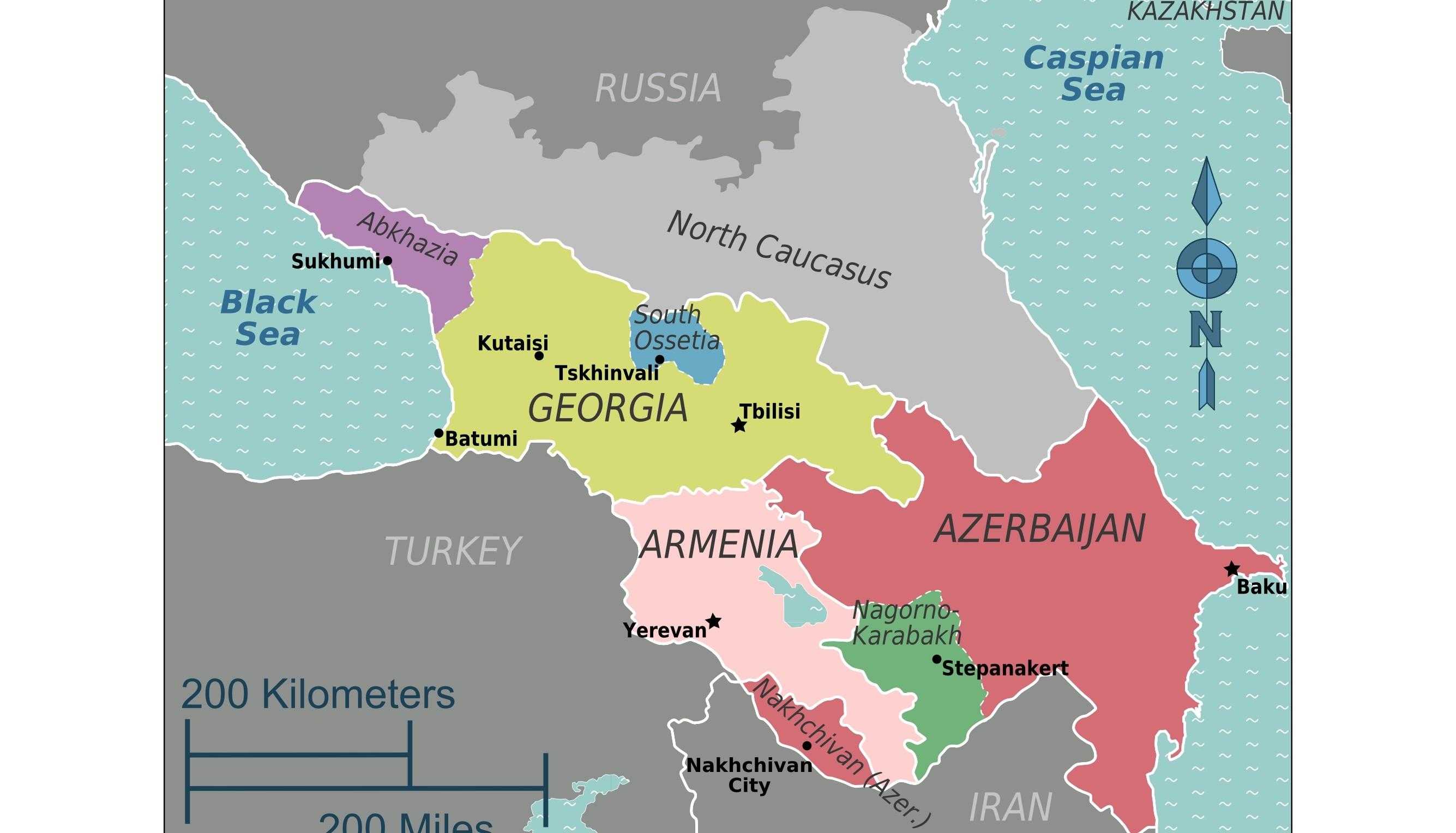 Kafkasya Haritası