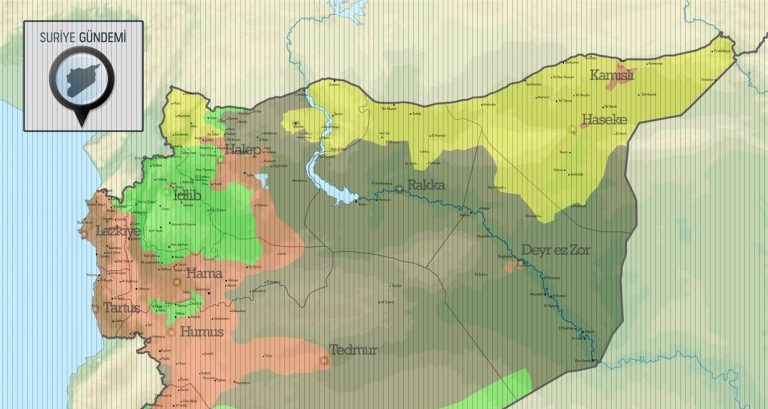 Suriye Son Durum Haritası (Temmuz 2016)