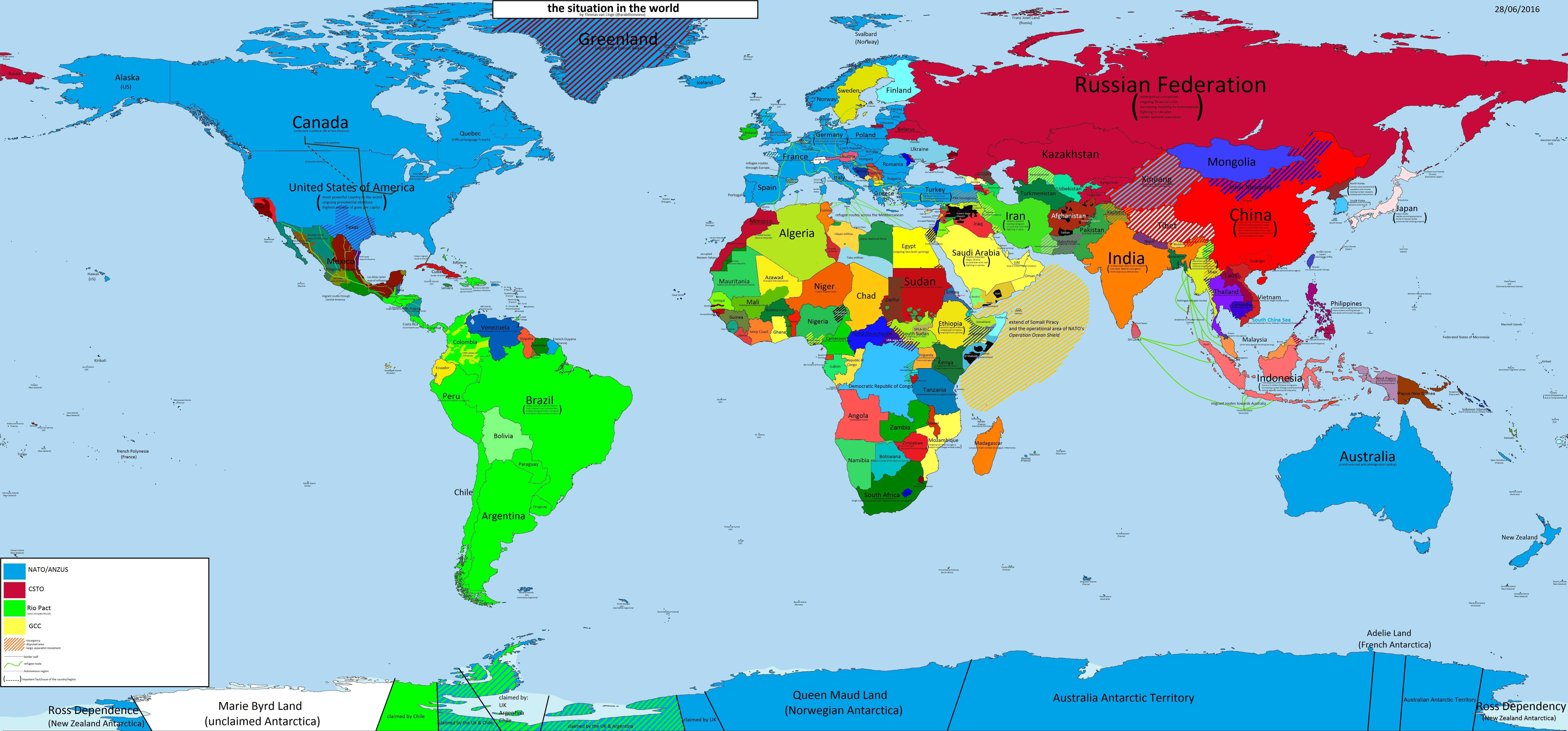 Dünyadaki savaş bölgeleri ve anlaşmazlıklar | Harita: arabthomness