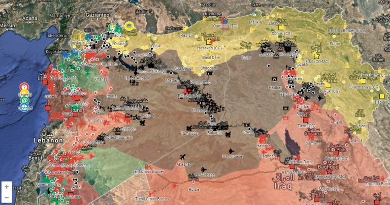 Güncellendi: Suriye ve Irak Canlı Savaş Haritası