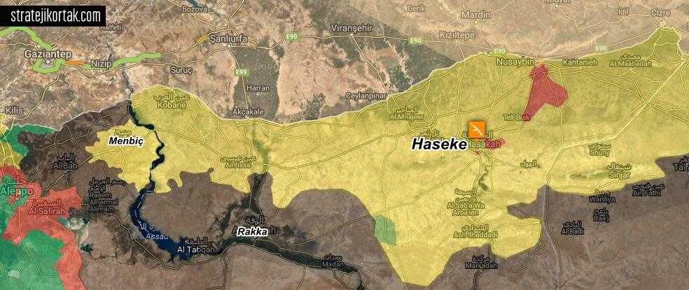 Kuzey Suriye Haritası ve Haseke