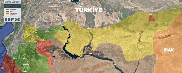PYD-YPG’nin Kuzey Suriye’deki Kontrol Alanı