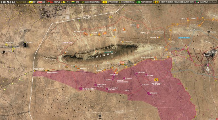 Irak-Suriye Sınırı Harita: Sincar Dağı’nda Son Durum