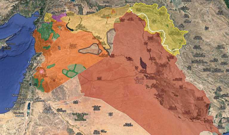 Suriye ve Irak İnteraktif (Canlı) Harita