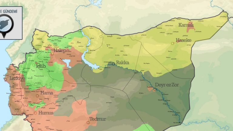 Suriye Son Durum Haritası (Haziran 2017)