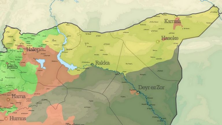 Suriye Son Durum Haritası (Temmuz 2017)