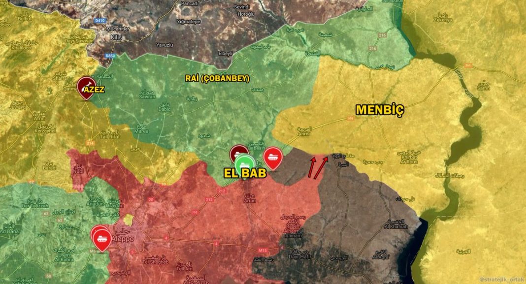 Fırat Kalkanı Harekatı ve Harita Çizelgesi