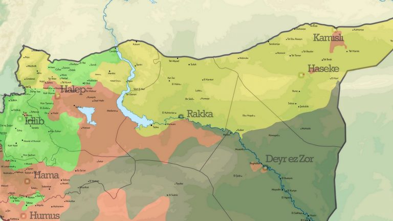 Suriye Son Durum Haritası (Ağustos 2017)