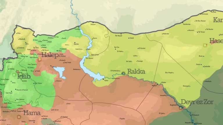 Suriye Son Durum Haritası (Ekim 2017)