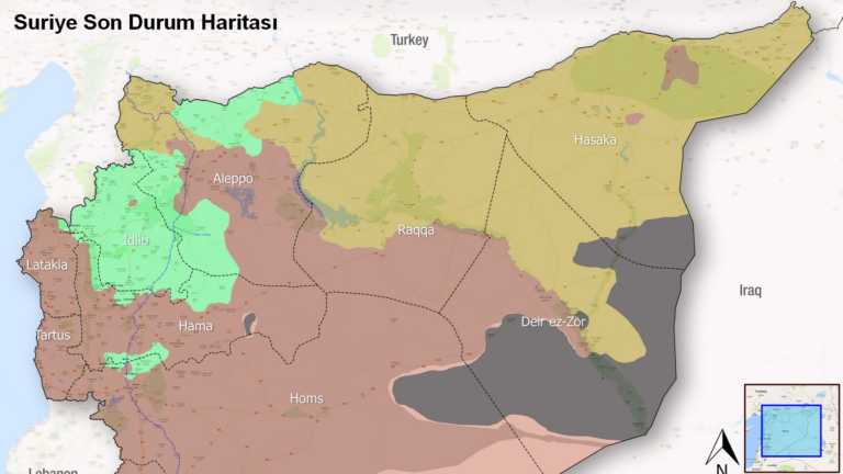 Suriye Son Durum Haritası (Kasım 2017)