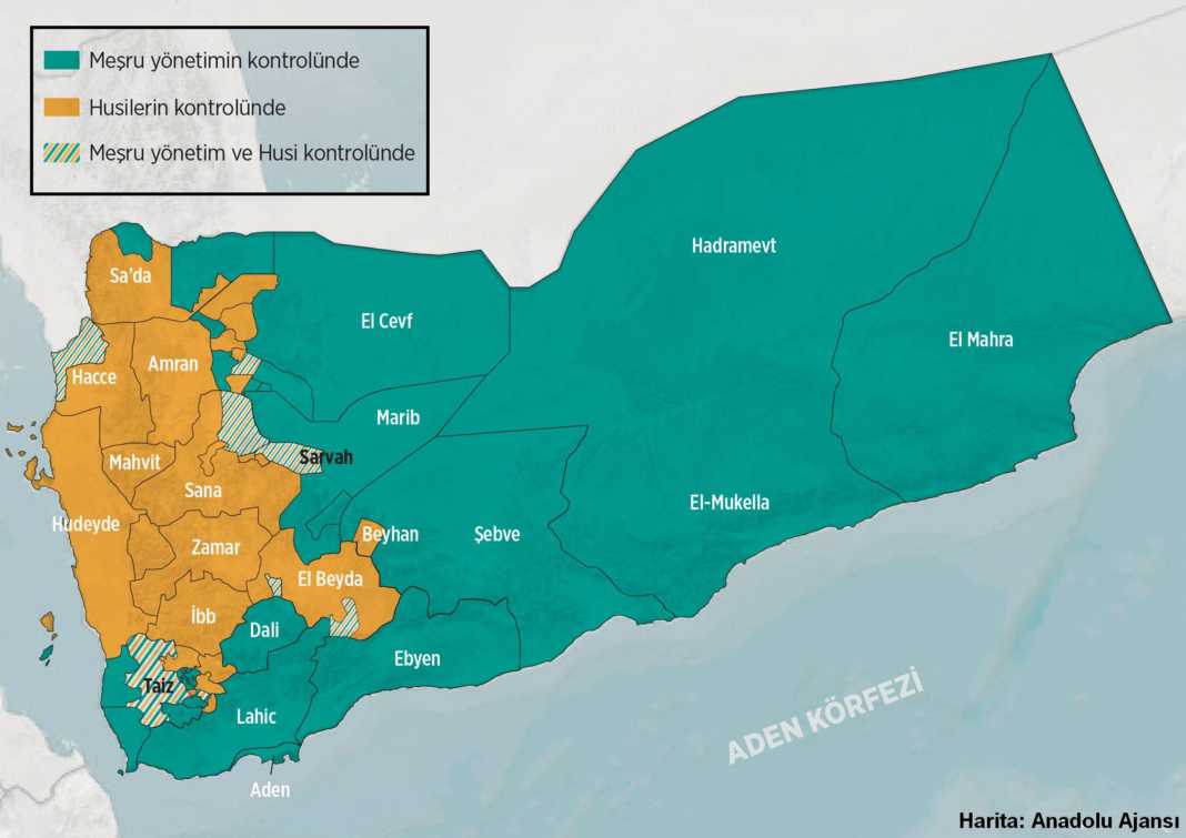 Yemen’deki Savaşın Güncel Haritası