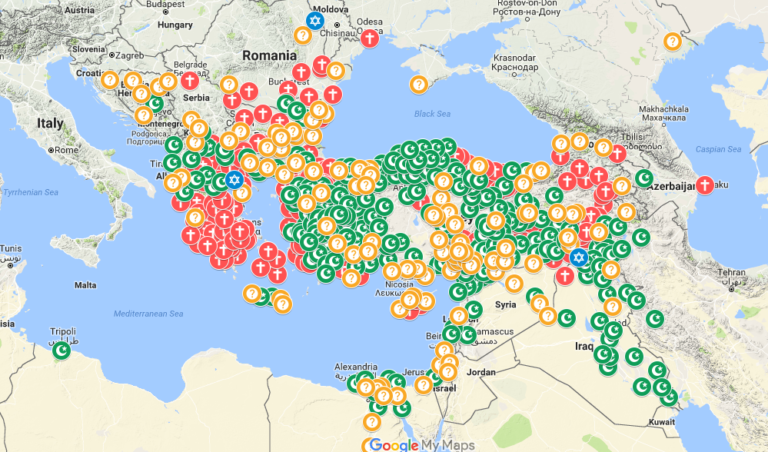 Osmanlı Dönemi Nüfus Dağılım Haritası (interaktif)