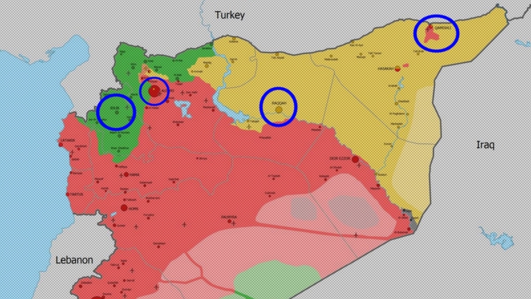 Gündemi İdlib olan Suriye’de Son Durum Haritası (Eylül 2018)