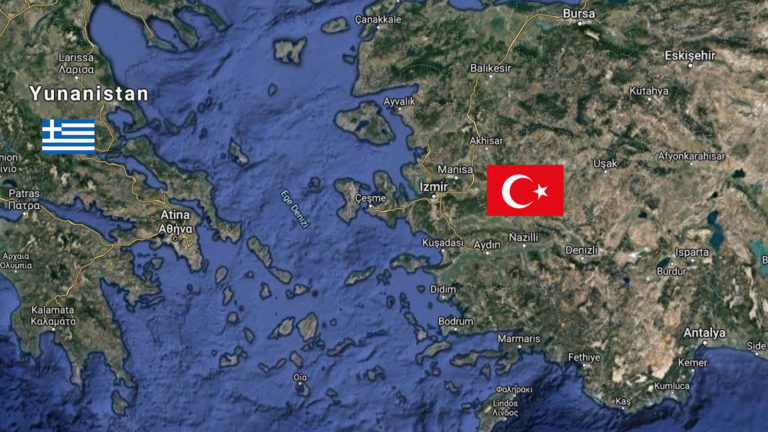 Ege Denizi’nde Silahlandırılan Adaların Haritası