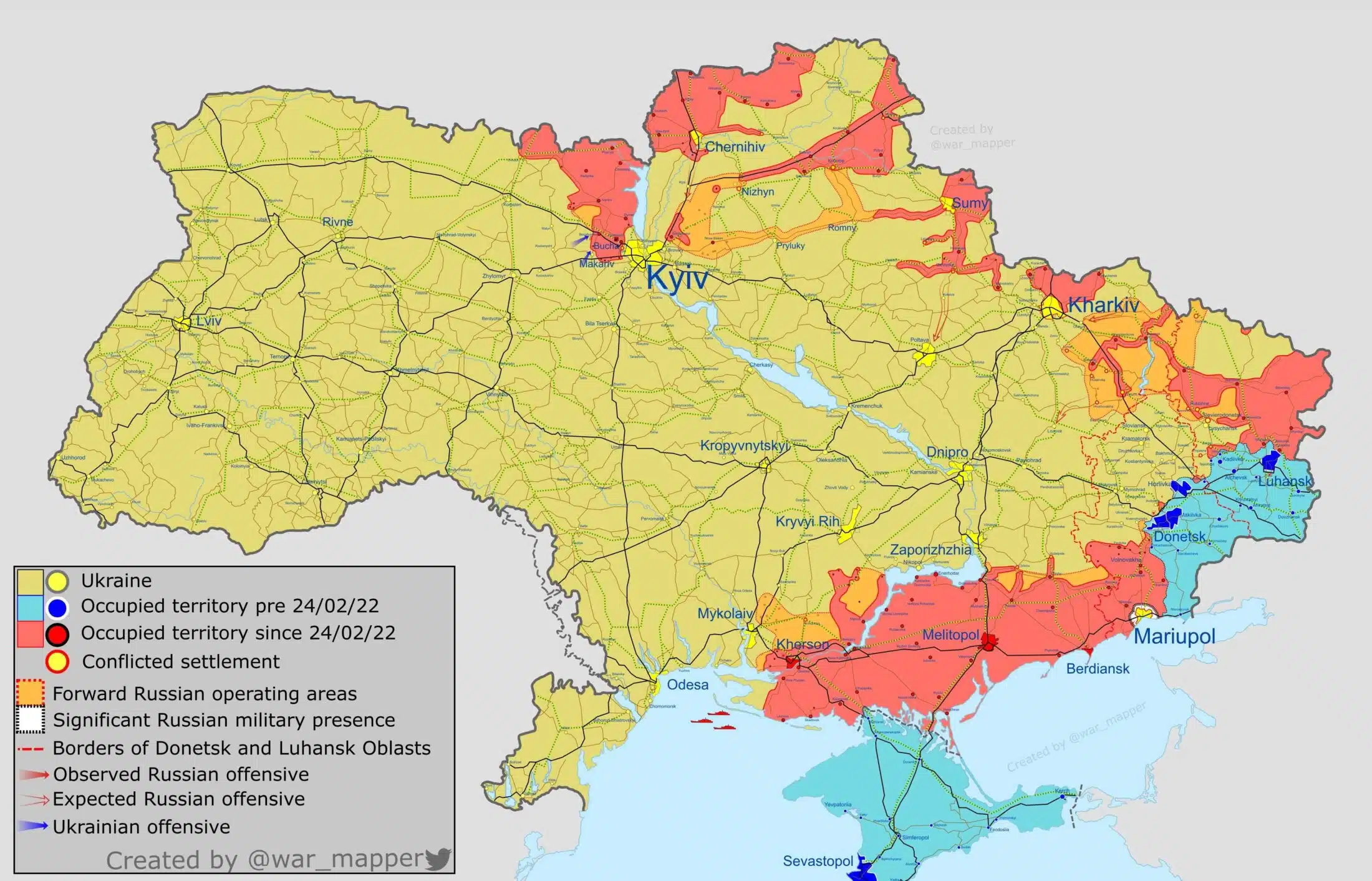 Ukrayna Son Durum Savaş Haritası [TIMELINE] - Stratejik Ortak