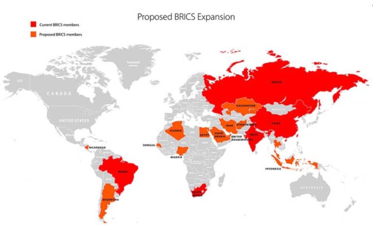 BRICS Haritası ve BRICS’e Üye Olmak İsteyen 13 Ülke