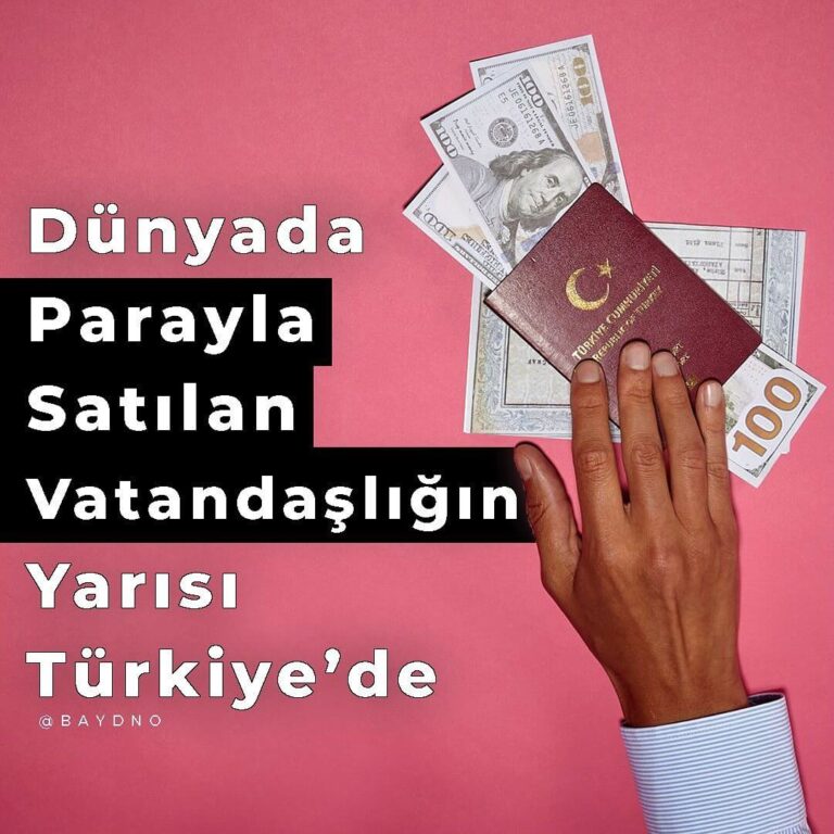 Dünyada Parayla Satılan Vatandaşlığın Yarısı Türkiye’de