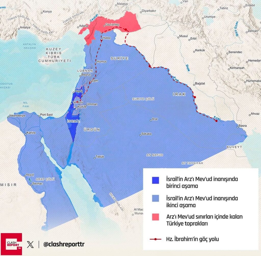 İsrail’in Arz-ı Mev’ud Haritası