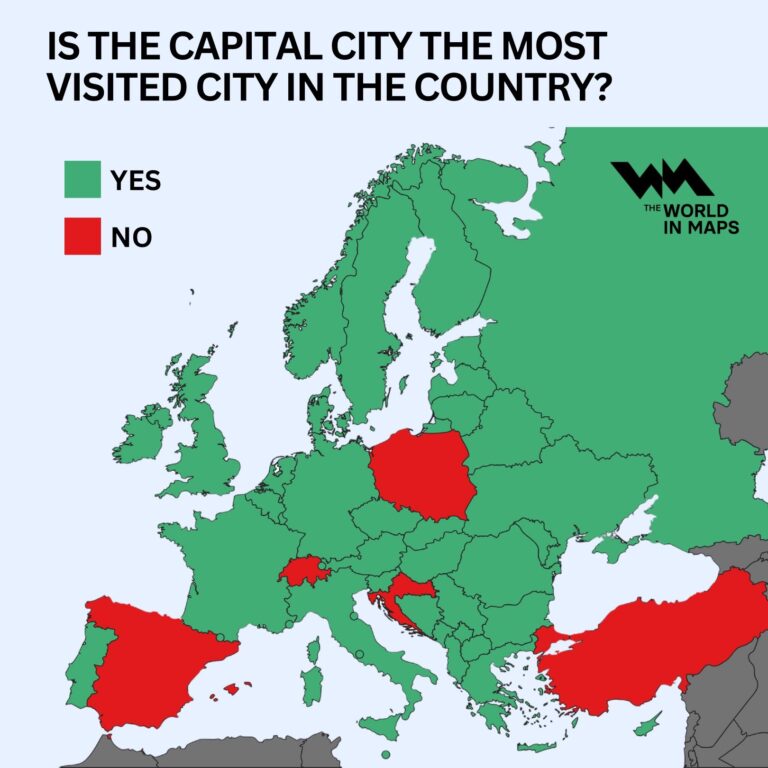 Avrupa’da Hangi Ülkelerin En Çok Ziyaret Edilen Şehirleri Başkent Değil?