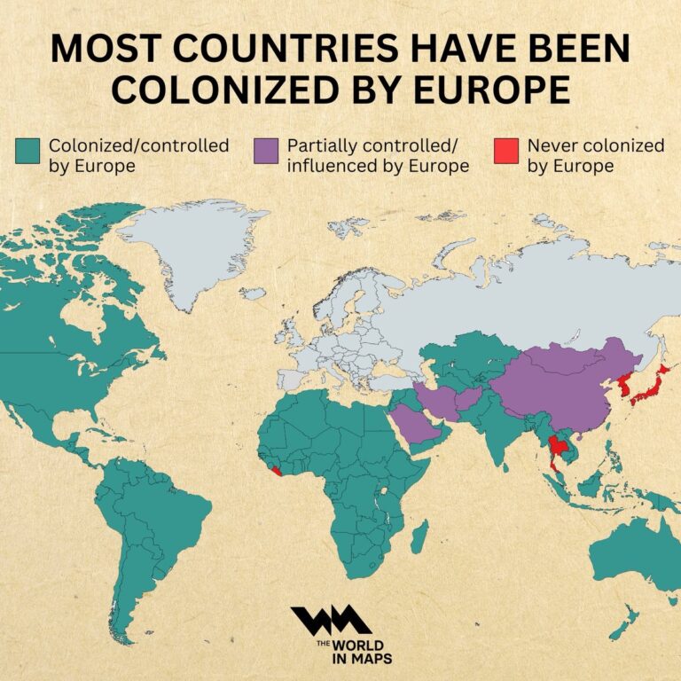 Avrupa Ülkelerinin Sömürgeleştiremediği 5 Ülke (Harita)