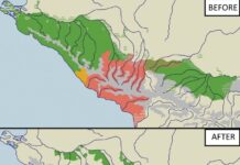 Çerkes Soykırımı Öncesi ve Sonrası Harita