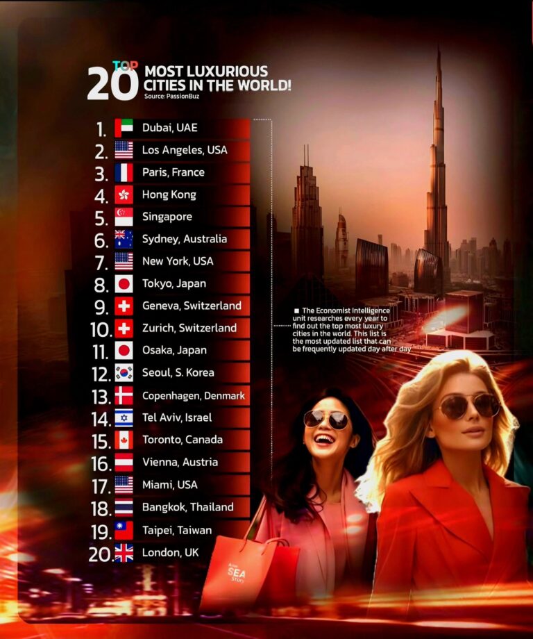 Dünyanın En Pahalı 20 Şehri