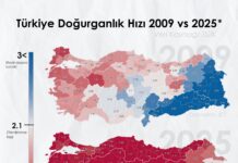 Türkiye’nin Doğurganlık Oranları Haritası (2009-2025)