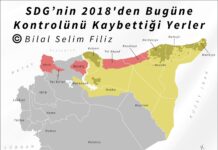 Suriye’de Kürt Nüfusun Haritası – SDG’nin (PKK) 2018’den Bugüne Kaybettiği Alanlar
